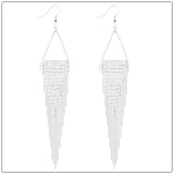 Baroque Long Tassels Dangle Earrings for Women Accessories Wedding Bride Big Water Drop Earring Fashion Jewelry Friendship Gifts