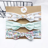 3pcs/lot Solid Nylon baby headband Bow Headbands For Cute Kids  Indian Turban Knot Rabbit Cotton Kids Hair Accessories