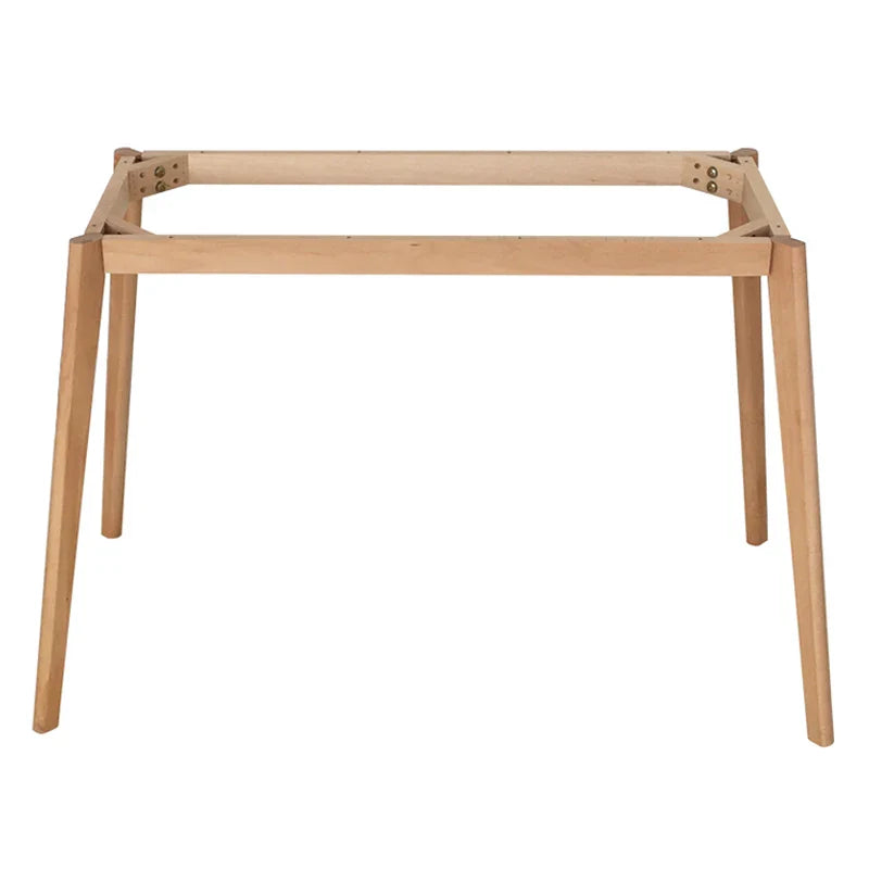 Custom Solid Wood Dining Table Legs,  Beech Wooden Table Frame, Table Accessories,