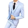 2021 Men's Sets Three-piece Wedding Business Men Formal Suit Vest Blazer Pants Set Slim Fit Tuxedos Prom Party Blazer