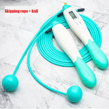 Cordless Electronic Skipping Rope Gym Fitness Crossfit Skipping Smart Jump Rope with LCD Screen Counting Speed Skipping Counter