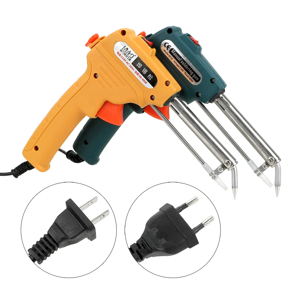 DIYWORK Handheld Pump Welding Tool Automatic Send Tin Gun Electric Soldering Iron EU/US Plug 110V/220V 60W Tin Soldering Iron