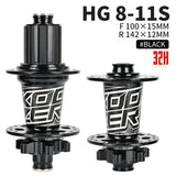 Bicycle Hubs Koozer Hubs Sealed bearing MTB Mountain Bike hub QR Thru 28 32 36 Holes Disc Brake For K7 HG SX NX XD MS 12S PRO7