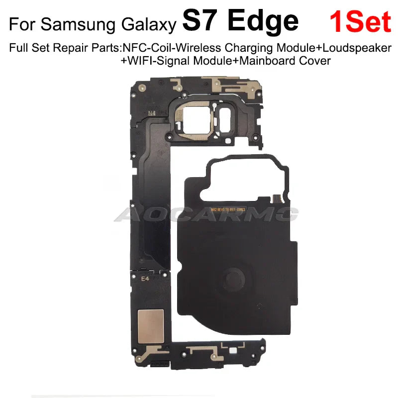 Aocarmo Wireless Charging Coil NFC Module Loudspeaker Signal Antenna Flex Cable For Samsung Galaxy S7 Edge S8 S9 S10 Plus S10E