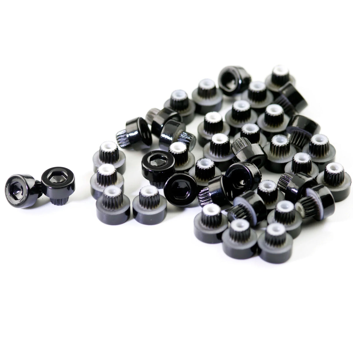 100pcs Universal Wheel Nuts For Cap Lip Screw Bolt Tires  Rim Silver Black Gold Dust-proof  Decorative Rivets Car Parts