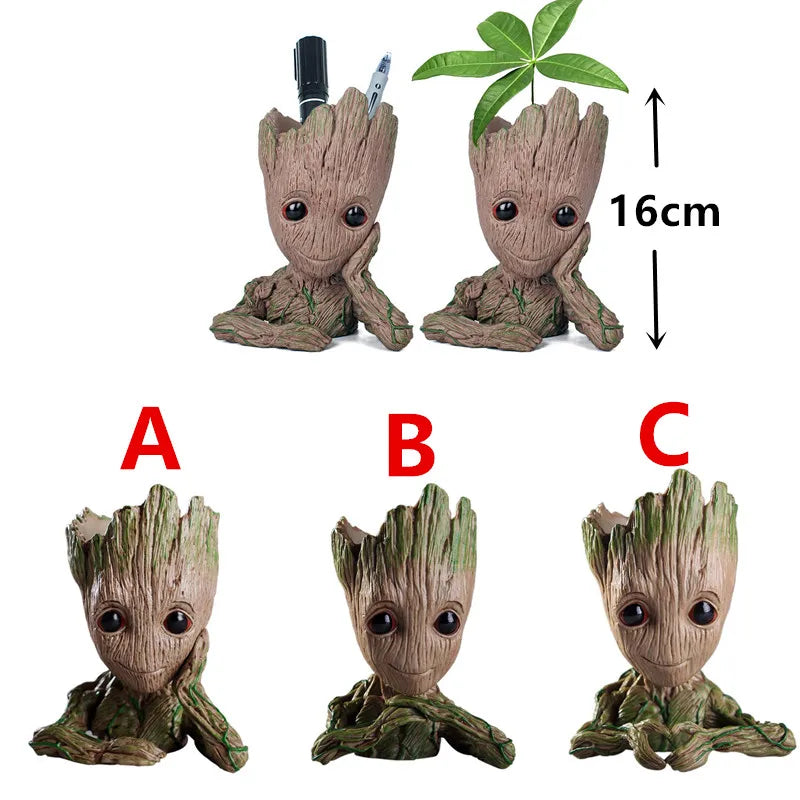 3 Style Cute Cartoon Tree Man Aquarium Ornament Resin Fish Tank Cave 3 Sty Decoration Plant Flower Pot Bonsai Garden Home Decor