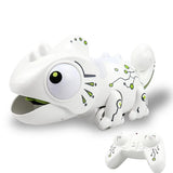 High Simulation Chameleon 2.4G Remote Control RC Robot With Light Sound Effect Tail Swing Extendable Tongue Intelligent Animal