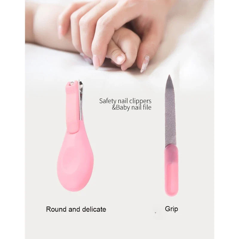 Baby Grooming Kit Nail Clipper Comb Brush Nasal Aspirator Scissors Tweezer Finger Toothbrush Thermometer Newborn Nursery Care