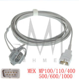 Compatible With Sensor of MEK MP100/110/400/500/600/1000 Monitor,9pin 3m Oximetry Cable Adult/Child/Neonate/Ear/Forehead/Animal.