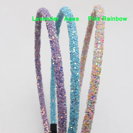 3 Piece New Girls Glitter Hair Accessories Kids Soft Hair Bands Fashion Headbands Children Party Hairbands