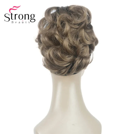 StrongBeauty Silver Short Natural Wave Ponytail Hair Extension With Claw Clip In Hairpiece COLOUR CHOICES