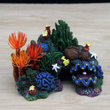 Aquarium Equipment Accessories Rockery Glass Fish Tank Landscaping Decoration Resin Crafts Shell Coral Water Plants Pet Supplies