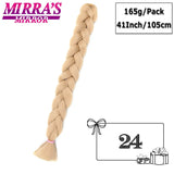 82 Inch Jumbo Box Braids Extensions Afro Synthetic Braiding Hair Ombre Hair for Twist Braid Support Wholesale Mirra’s Mirror