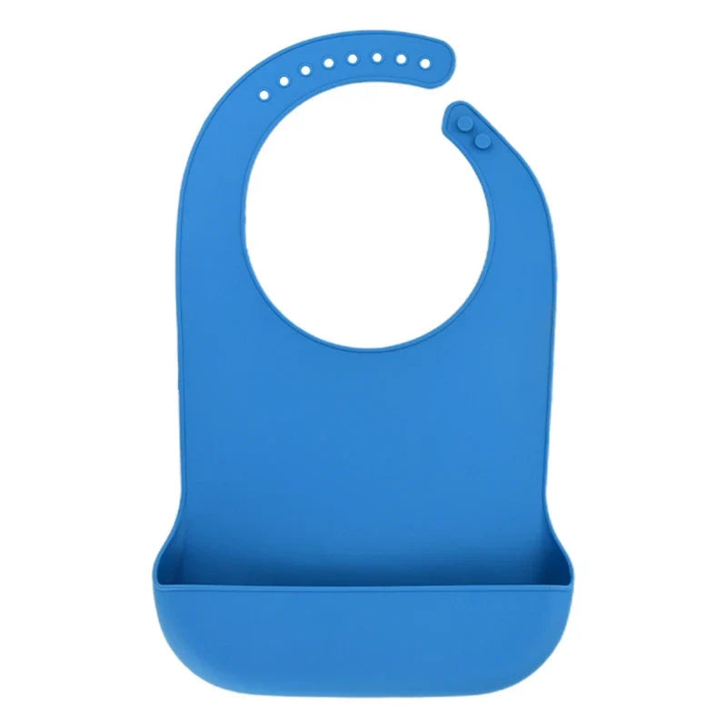 1 Pc Waterproof Adult Mealtime Anti-oil Silicone Bib Protector Disability Aid Apron Senior Citizen Aid Aprons