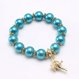 Alloy Aladdin magic lamp pearl girls Beaded bracelet children jasmine princess  pendant necklace accessories