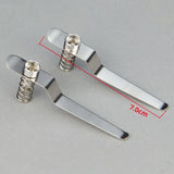 A Pair Stainless Steel Specimen Presser Holder Slides Clips for Biological Microscope Accessories Parts 5.5 cm -8.5cm