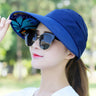 Summer Sun Protection Folding Sun Hat For Women Wide Brim Cap Ladies Beach Visor Hat Girl Holiday UV Protection Sun Hat