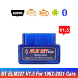 Newest ELM327 V1.5 OBD2 Scanner Bluetooth Mini ELM 327 Auto OBDII Car Diagnostic Tool For Android IOS PC EOBD Code Reader