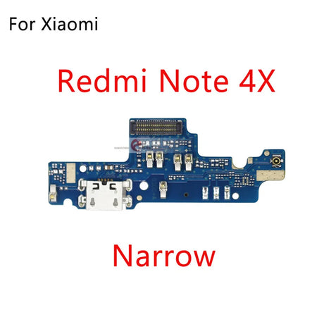 USB Charging Port Board Flex Cable Connector with microphone For Xiaomi Redmi Note 2 3 4 5 Plus Pro 5A 6 Pro 4x 4A 6A