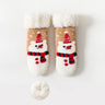 Newborn Baby Winter Cartoon Christmas Socks Thicken Cotton Warm Floor Kids Sock Non-Slip Children Thermal Socks For 0-4 Years