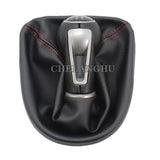 5 / 6 Speed MT Car Gear Stick Shift Knob With PU Leather Boot For Seat Leon 2006 2007 2008 2009 2010 2011 2012