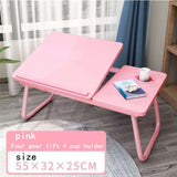 Home Folding Laptop Desk for Bed & Sofa Laptop Bed Tray Table Desk Portable Lap Desk for Study and Reading Bed Top Tray Table