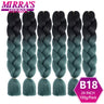 6 Bundles Jumbo Braiding Hair Extensions 24 Inch Synthetic Hair Braids for DIY Box Twist Crochet Hair Wholesale Drop Shipping