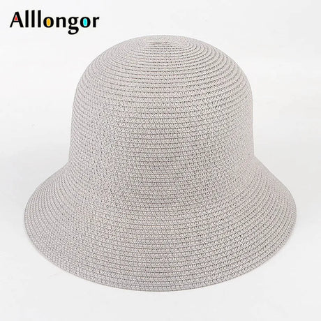 Foldable Sun Hats Women New 2023 Summer Sun visor Protection Straw Hats Panama Beach Bucket Cap Sombreros De Mujer Sunhats