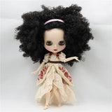 ICY DBS Blyth doll 1/6 bjd joint body white skin matte face dark skin shiny face curly hair afro hair toy 30cm