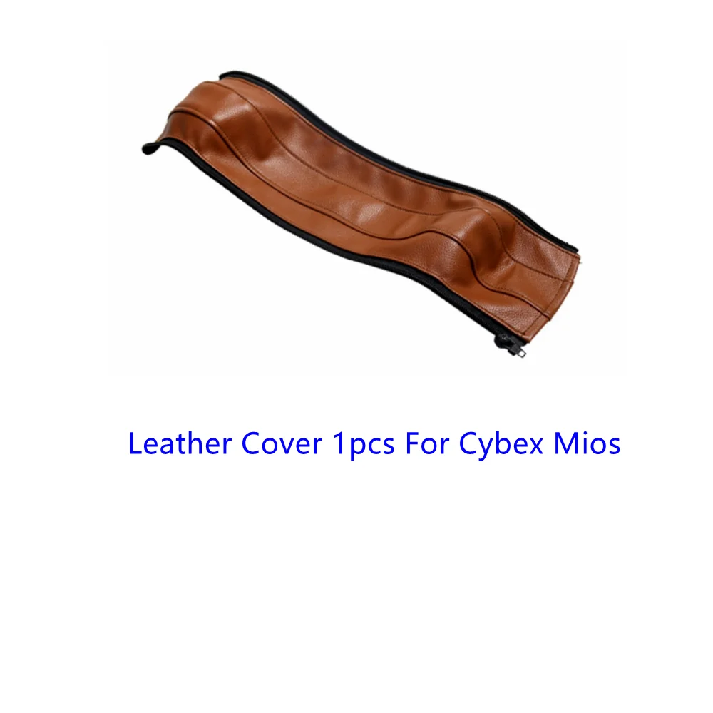 Stroller PU Leather Handle Covers Fit For Cybex Mios Pram Bumper Sleeve Case Armrests Protective Cover Stroller Accessories