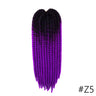 YunRong Senegalese Twist Hair Jumbo Crochet Braids 22 inch 120g 20 Color Ombre Synthetic Crochet Hair Braiding Hair For Women