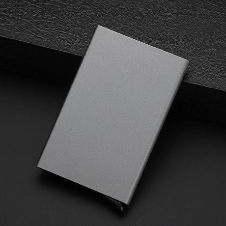 Quality Stainless Steel Credit Card Holder Men Slim Anti Protect Travel ID Cardholder Women Rfid Wallet Metal Case Porte Carte