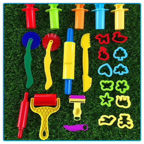 Hot Sale DIY Slimes Play Dough Tools Accessories Plasticine Dinosaur Animal Model Clay Kits Soft Clay Cut Sets Toys for Children