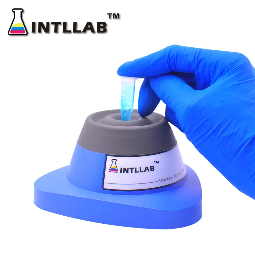 INTLLAB Lab Vortex Mixer Mini Adjustable Speed Ink Shaker Orbital Pigment Bottle Shaking Agitator Samples Mixer 2800rpm