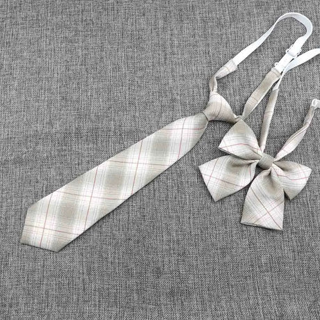 Hand-Made Necktie Bowtie Set High Quality Boy Girl School Suit Shirts Student Butterfly Striped Plaid 100%Cotton Accessory Trend