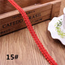 12mm Curve Cotton Lace Trim Centipede Braided Ribbon Fabric Handmade DIY Clothes Sewing  Lace Trim Supplies Craft Accessories