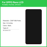 Amoled/TFT For Oppo Reno PCAT00 PCAM00 CPH1917 LCD Display Screen Touch Panel Digitizer  Assembly Replacement For OPPO Reno LCD