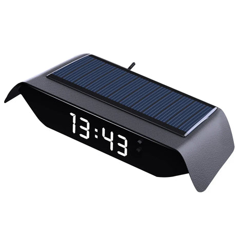 Solar Dashboard Car Clock Display Car Clocks Glow In The Dark Date digital thermometer for vehicles car electronic accessories