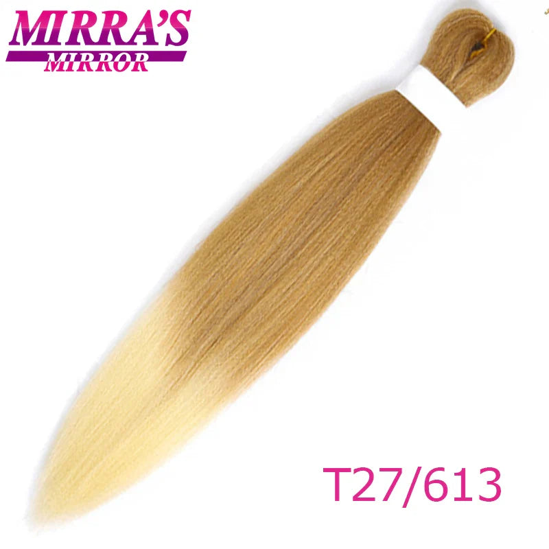 Braiding Hair Extensions Synthetic Hair for Braids Ombre Pre Stretched Jumbo Braids Hair Hot Water Setting Braid Mirra's Mirror