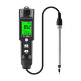 Digital EC/Temp Soil Tester 0.00~10.00mS/cm Conductivity Meter Waterproof Sensor Earth Analyzer with ATC Planting Garden Outdoor