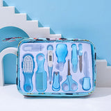 10pcs/set Baby Care Kit Nose Cleaner Safety Tools for Newborn Hygiene Kits Grooming Set Nail Hair Clipper Scissor Comb