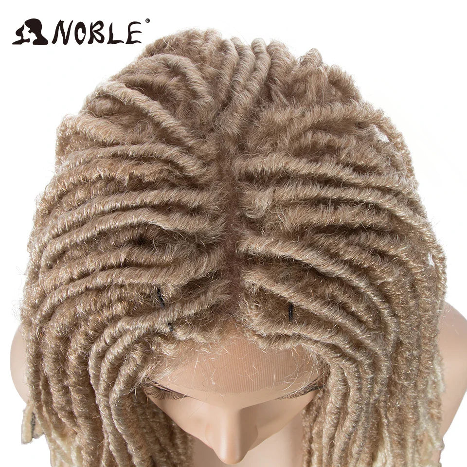 Noble Braided Wig for Women Crochet Twist Hair Wig Twists Crochet Wig Synthetic Lace Wig with Baby Hair Synthetic Lace Wig