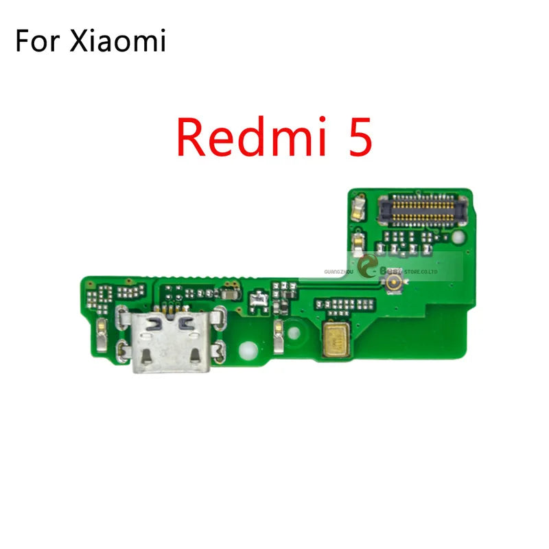 USB Charging Port Board Flex Cable Connector with microphone For Xiaomi Redmi Note 2 3 4 5 Plus Pro 5A 6 Pro 4x 4A 6A