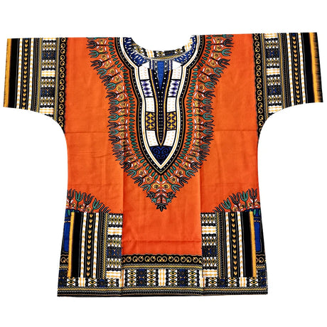 New fashion design African traditional printed 100% cotton Dashiki T-shirts for unisex