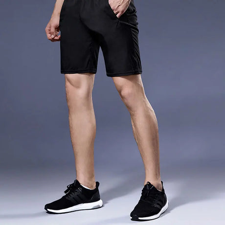 Black Running Shorts Men Fitness Gym Training Sports Shorts Quick Dry Workout Gym Sport Jogging Summer Men Shorts Masculino