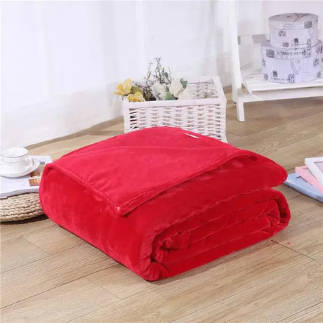 Soft Solid Black Color Coral Fleece Blanket Warm Sofa Cover Twin Queen Size Fluffy Flannel Mink Throw Plaid Plane Blankets