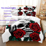 Red Rose Bedding Set Quilt Duvet Cover Comforter Pillow Case 3D HD Double Full King Queen Twin Single 3PCS 2PCS Bedroom Flower