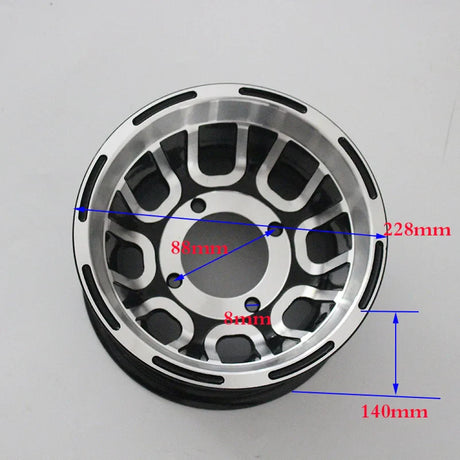 Size 8 Inch Bearing Wheel Hub ATV Aluminum Rims Use19X7.00-8 Tyre 20x7-8 21x7-8 Vacuum Tires for Go-kart Four  Motorcycle