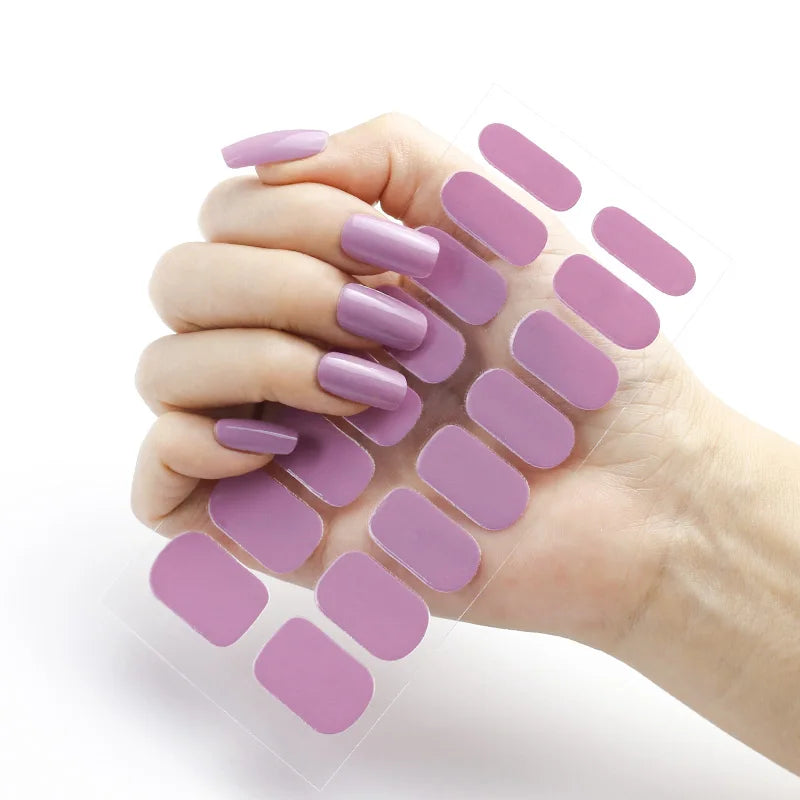 Sanuxc Summer Nail Sticker High Quality Use 100% Nail Gel Polish Sticker Accept Spot Nail Art Stickers for Nails Manicure Set