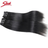 Sleek Brazilian Straight Hair Brown Color 4 and Red 99J Natural Weave Remy Human Hair 4 Bundles Deal 190 Grams Per Lot